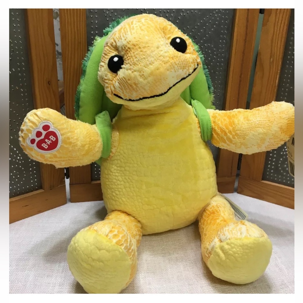 BAB Sea Turtle w/ Removable Green Shell  - 2012 Retired 17" Build A Bear